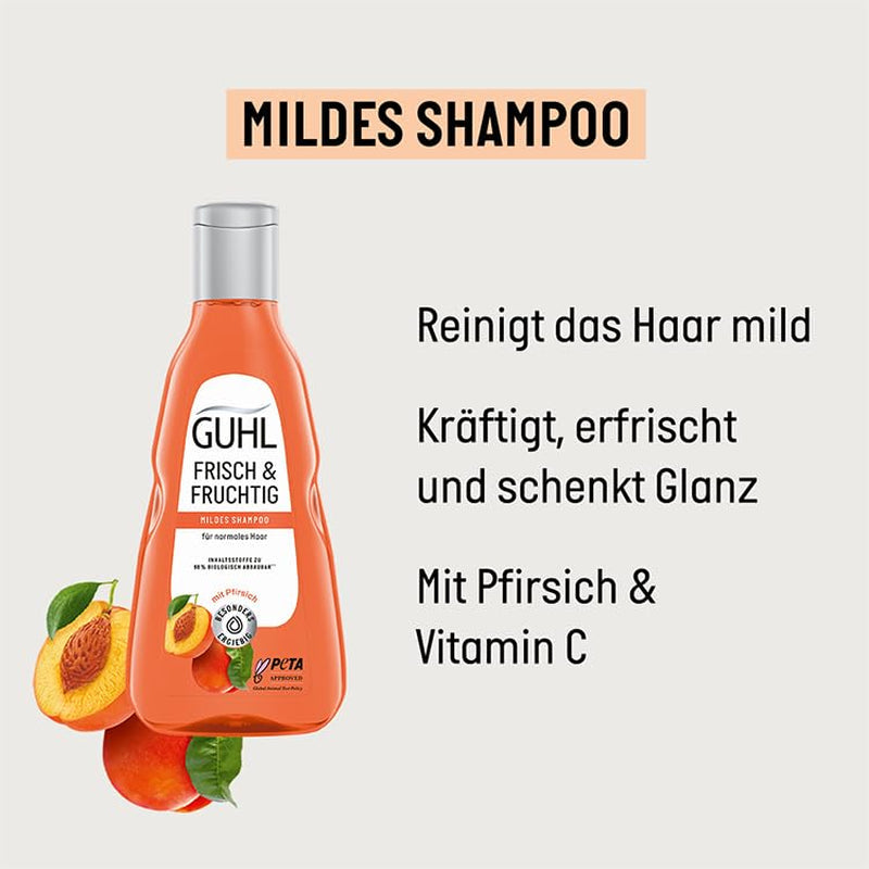 Guhl Fresh & Fruity Shampoo - Indhold: 250 Ml - Hårtype: Normal Bruser og bad Guhl