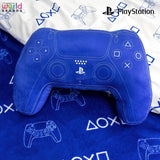 Character World: Officielt licenseret Playstation-controller-formet pude, håndsætdesign, fyldt plyspude | Perfekt til soveværelse eller legeindretning, blå Naty Shop standard puder
