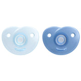 Philips AVENT Soothie - BPA-fri sut til babyer i alderen 0-6 måneder, blå/lyseblå (model SCF099/21)