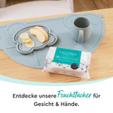 LILLYDOO Feuchttucher Gesicht und Hände 160 Stück (8 X 20), 100% Plastikfrei Naty Shop