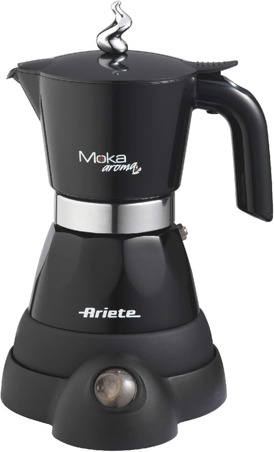 Ariete 1358 Moka Aroma, Elektrisk espressomaskine, 480 W, 2/4 espressokopper, Sort