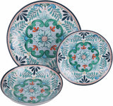 Porcelænsservice med 18 stykker, 6 forskellige sæt tallerkener, Andalusia