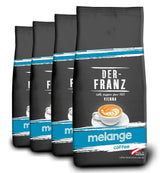 Der-Franz Melange kaffe, styrke 3/5, 100 % Arabica, hele kaffebønner, 4 x 1000 g