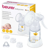 Beurer babycare, Manuel brystpumpe, Inklusiv flaske med anti-kolik system Tilbehør Mad og amning Bebe Naty Shop