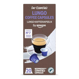 af Amazon Lungo Kaffee-Kunststoffkapseln, Nespresso-kompatibel, 20 Stück, Packung mit 1 – Rainforest Alliance-certificeret