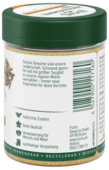 Fuchs Gewürze - Kreuzkümmel gemahlen - zum Würzen von Couscous, Hummus og Falafel - naturlige ingredienser - 50 g i wiederverwendbarer, genbrugsbarer Dosis
