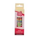 Funcakes Gel Gooseberry food coloring: Highly concentrated food coloring for dough, cream, fondant and marzipan. Nem dosering. Enkelt dråbe for at skabe levende farver. Halal. 30 g.