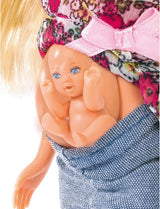 Simba 105734000 - Steffi Love Welcome Baby, gravid dukke, tilbehør, modedukke, 29 cm, til børn i alderen 3+