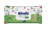 Kindii Natural Balance vådservietter til babyer – (1 x 60 stk.) Vådservietter til babyer og børn – Beskyttende, Aloe Vera, Delikat duft – 60 stk.