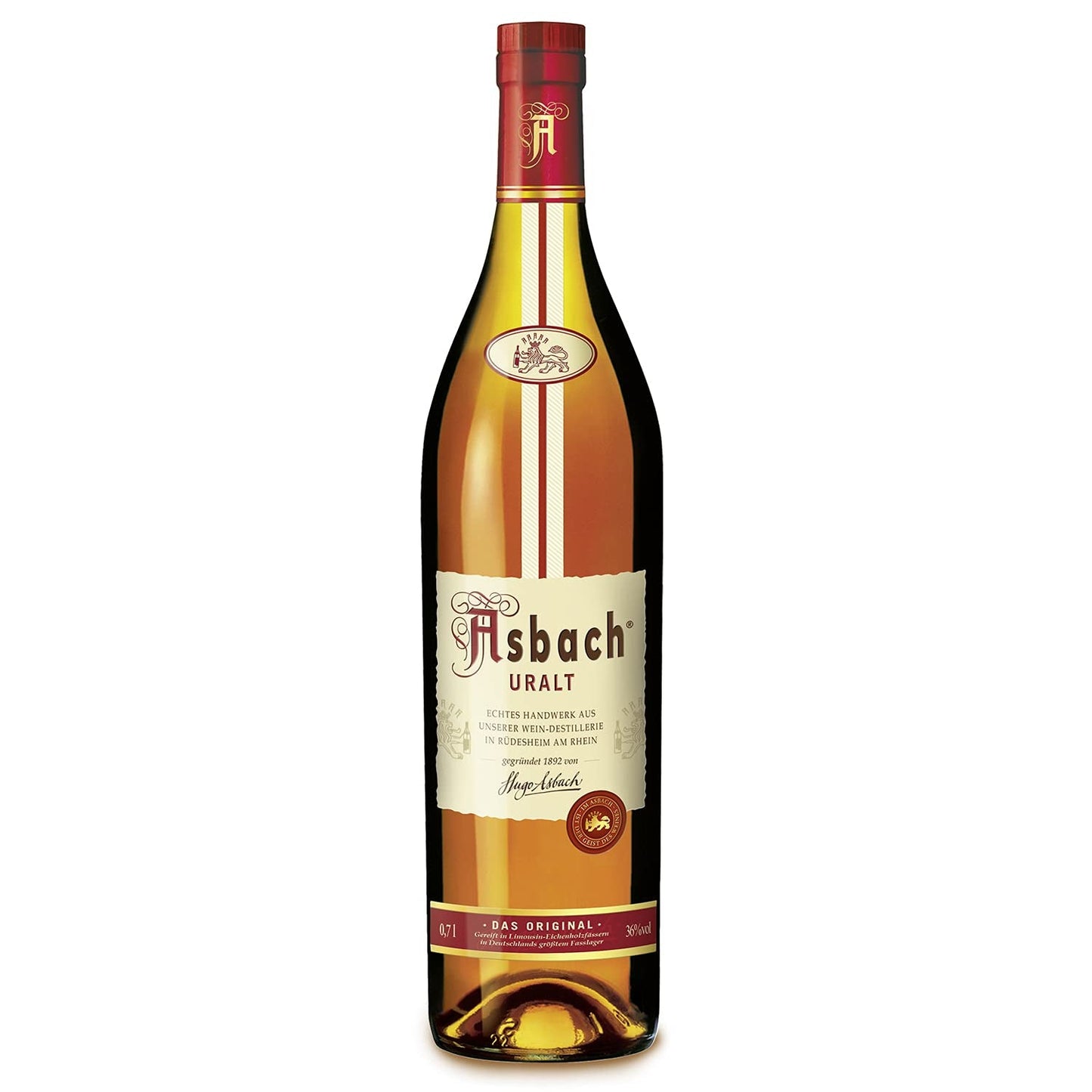 RCP Asbach delikate praliner på flasker med skorpe - 1 x 310 g - Mørk chokolade med Asbach-fyld