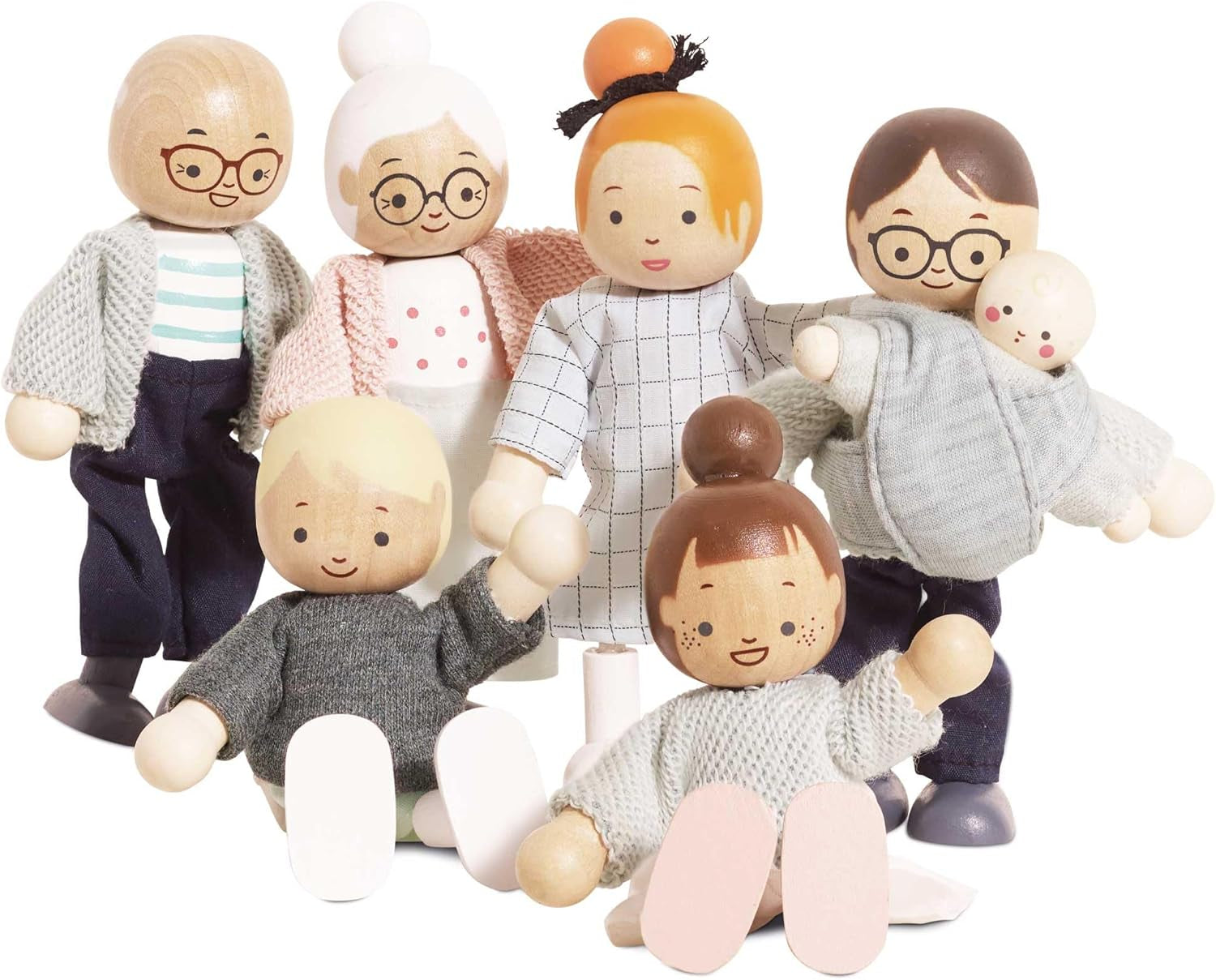 – My Doll Family Trædukkehus Legesæt | Daisylane dukkehustilbehørssæt til piger - velegnet til alderen 3+ P053