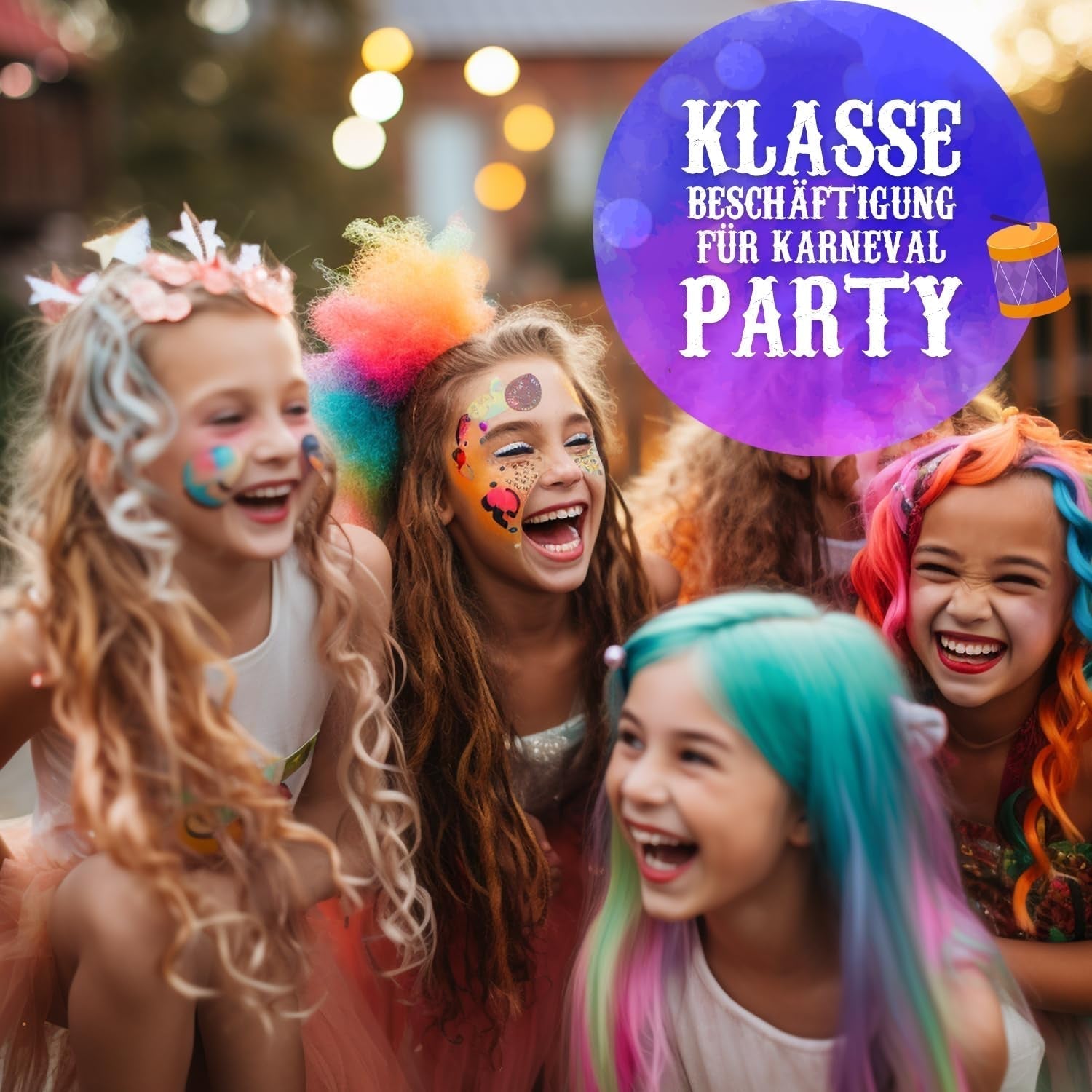 Magicat Hårkridt til piger I 10 vaskbare farver og 5 hårbånd I Gave til piger 4 år til 10 år I Kreativ gave til børns fødselsdagsfest 2025 I Sikker og farverig Naty Shop Hårfarve