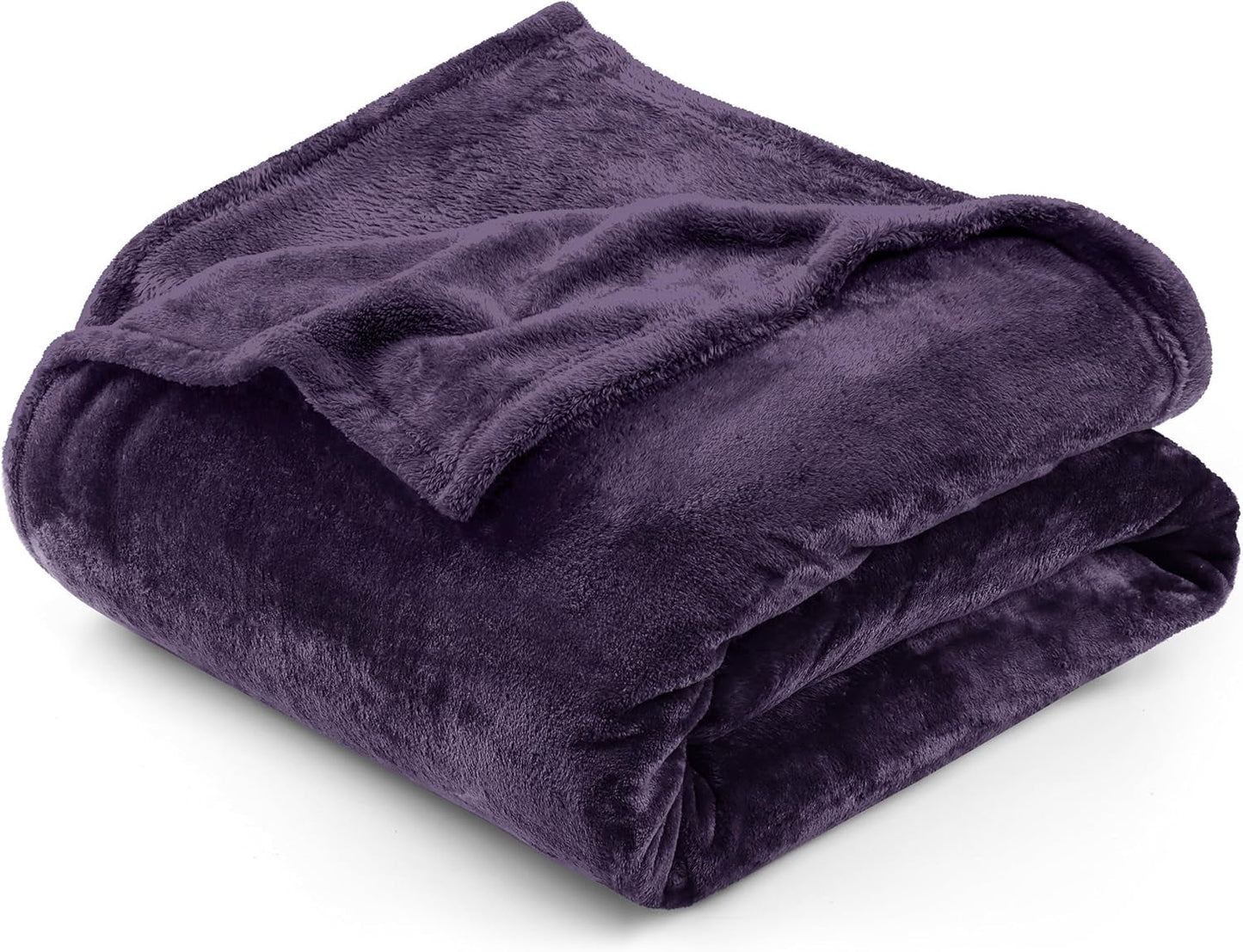 Utopia sengetøj Hyggeligt fleecetæppe [228X228 Cm, Grå] Blødt, let, varmt og luftigt tæppe Komfortabelt og åndbart tæppe til sengesofa Sofasenge og tæpper Besuche den Utopia Sengetøjsbutik Lilla 150X200 Cm
