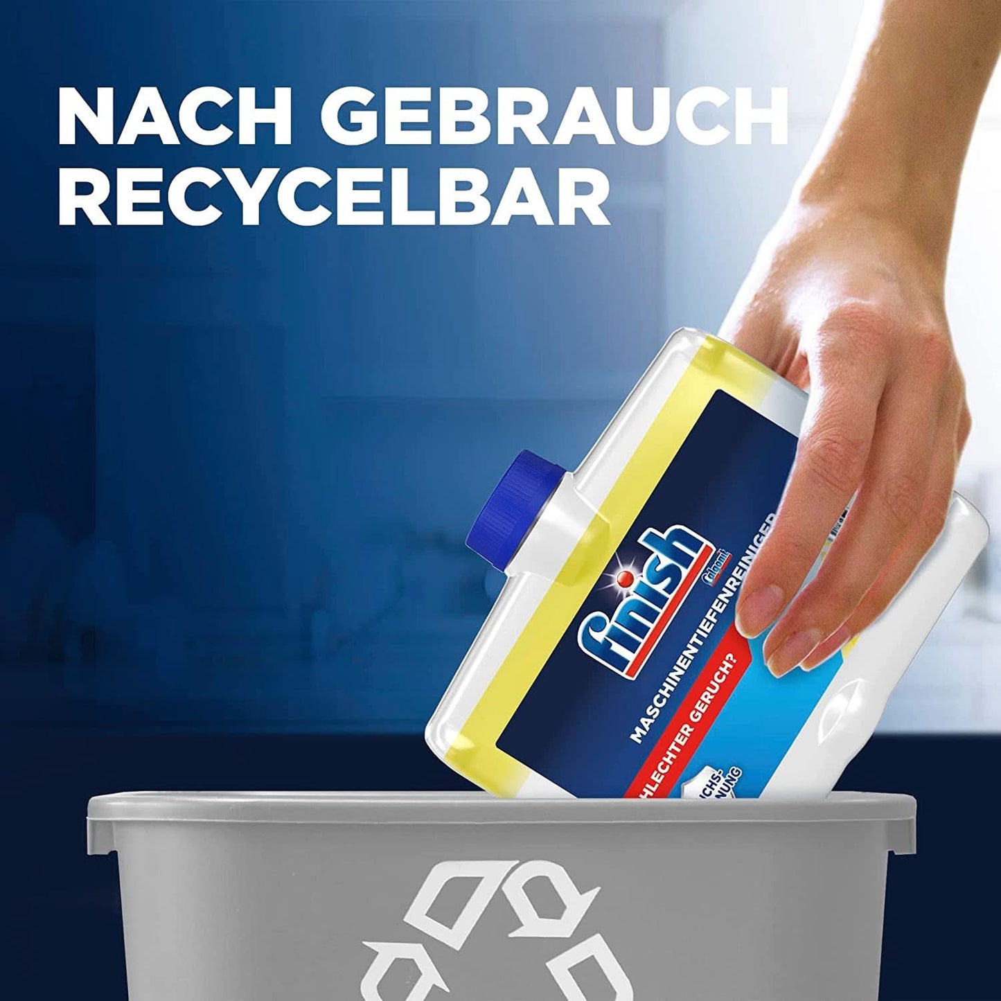 Finish Deep Machine Cleaner Citrus - flydende maskinrens mod kalk og fedt til en ren opvaskemaskine - Naty Shop økonomipakke