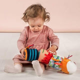 Lilliputiens - Jack Velcro lydrulle - Farverigt aktivitetslegetøj til babyer med forskellige lyde og aftagelige rangler - Fremmer lytning og motorik - Fra 6 måneder - 83064 Baby Toys Naty Shop