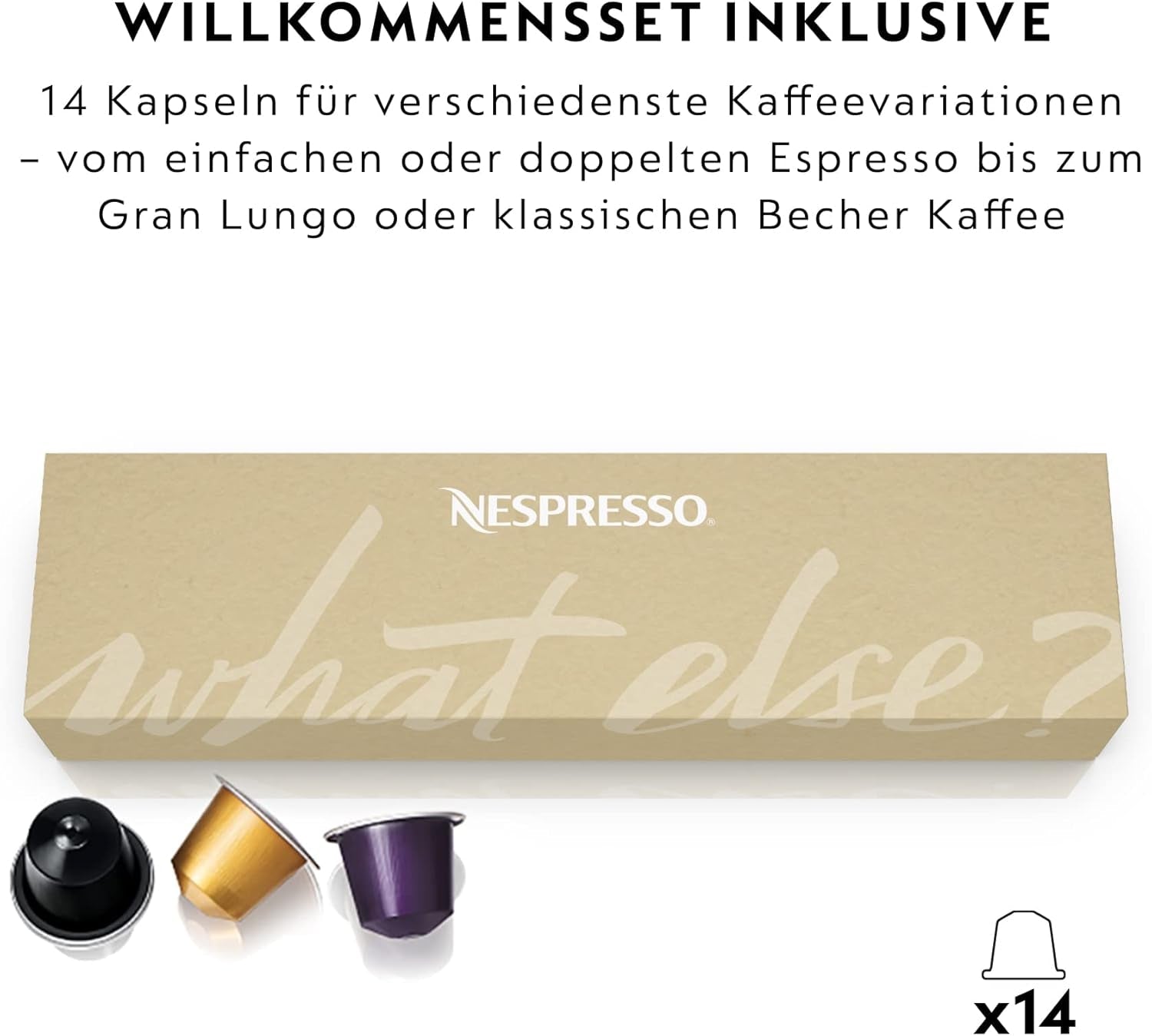 Nespresso EN167.W Citiz kapsel espressomaskine, højtrykspumpe og ideel temperaturkontrol, uden Aeroccino (mælkeskummer), energisparefunktion, 1260 W, cremehvid, 37,4 x 11,9 x 25,5 cm