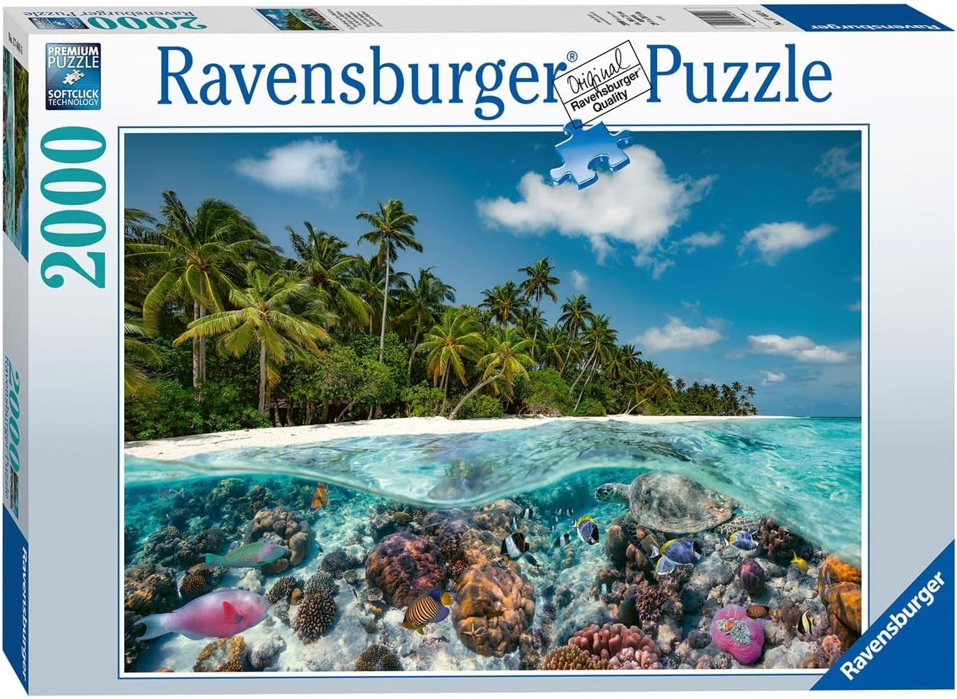 Ravensburger Puslespil 17441 Et dyk i Maldiverne - 2000 puslespil for voksne og børn 14+ Naty Shop Standardtitel