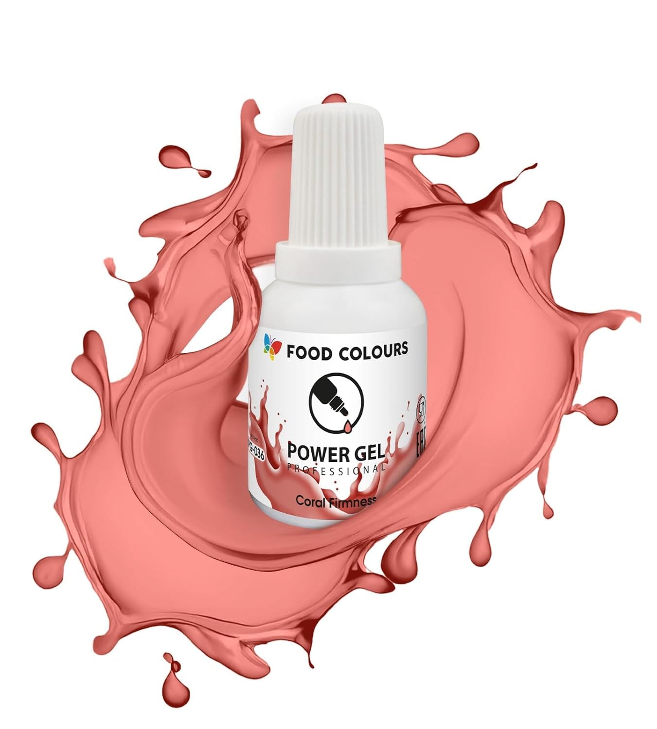 Gel madfarve, beige, champagnefarve, 20 g. Food coloring for a wide range of applications for decorating cakes, tarts, cream, sponge cake, royal icing, macarons.