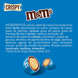 M&M'S sprøde, chokolade sprøde linser og sprøde center, chokolade, 1 pakke (1 x 340 g) (pakke med 2)