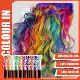 Grøn midlertidig hårfarve - 14 ml Hårkridt Hårfarve, vaskbar grøn hårfarvepind, Instant Color Hårkridt, Carnival Chalk Hårfarve til jul Halloween, Carnival, Cosplay Hair Dye Naty Shop