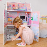Olivias Little World Glasshouse Kids 12" dukkehus og 10 dukketilbehør 3,5" Multi Td-12518D dukkehuse Naty Shop