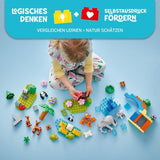 LEGO DUPLO Town Wild Animal Families 3-i-1 sæt, pædagogisk legetøj til småbørn med skildpadder, tigre, elefanter, hjorte, pandaer, sæt til førskolebørn fra 2 år, byggelegetøj med dyrefigurer 10446 byggesæt Beuche den LEGO-Store