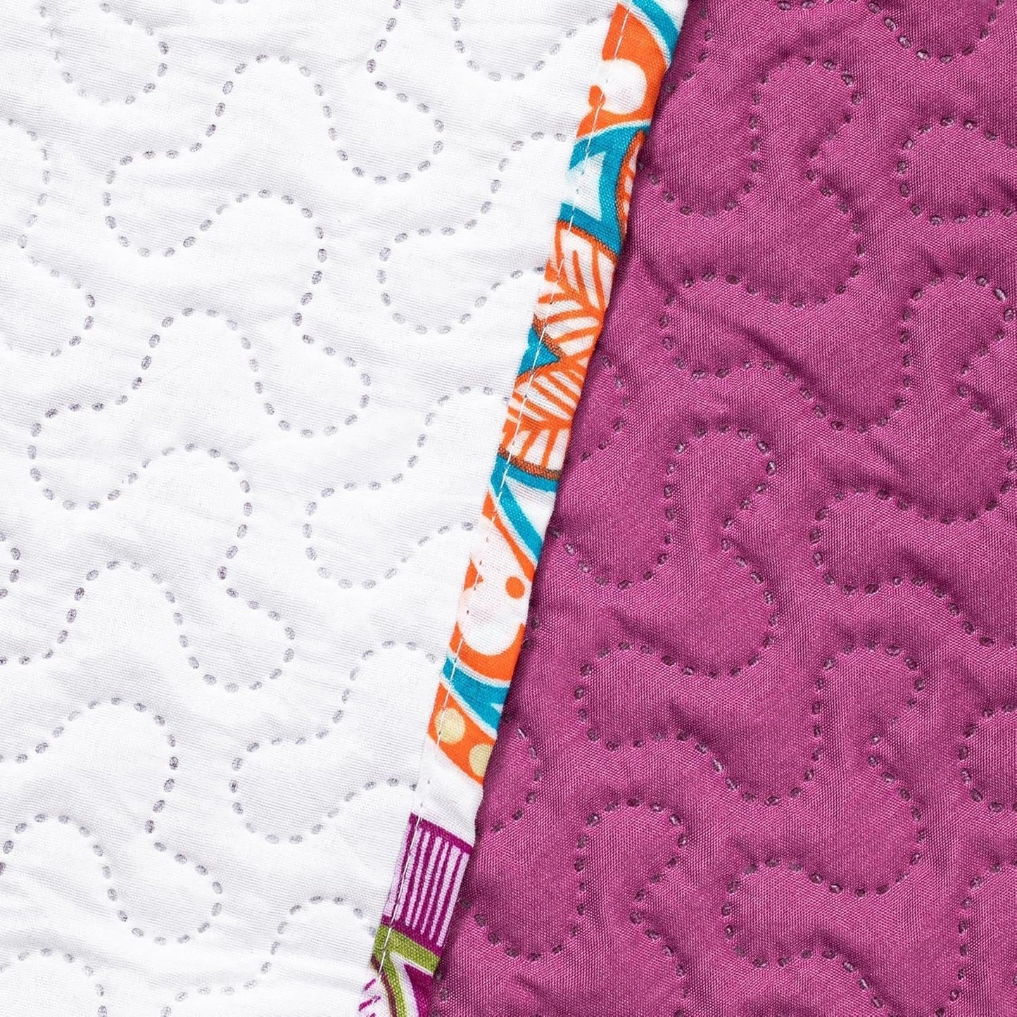Decoking 12222 Sengetæppe 200X220 Cm Pink Violet Hvid Farvet Antracit Sengetæppe To Sider Farvet Pink Hvid Violet Quilting Bibi Senge og tæpper Besuche den DecoKing-Store