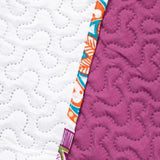 Decoking 12222 Sengetæppe 200X220 Cm Pink Violet Hvid Farvet Antracit Sengetæppe To Sider Farvet Pink Hvid Violet Quilting Bibi Senge og tæpper Besuche den DecoKing-Store