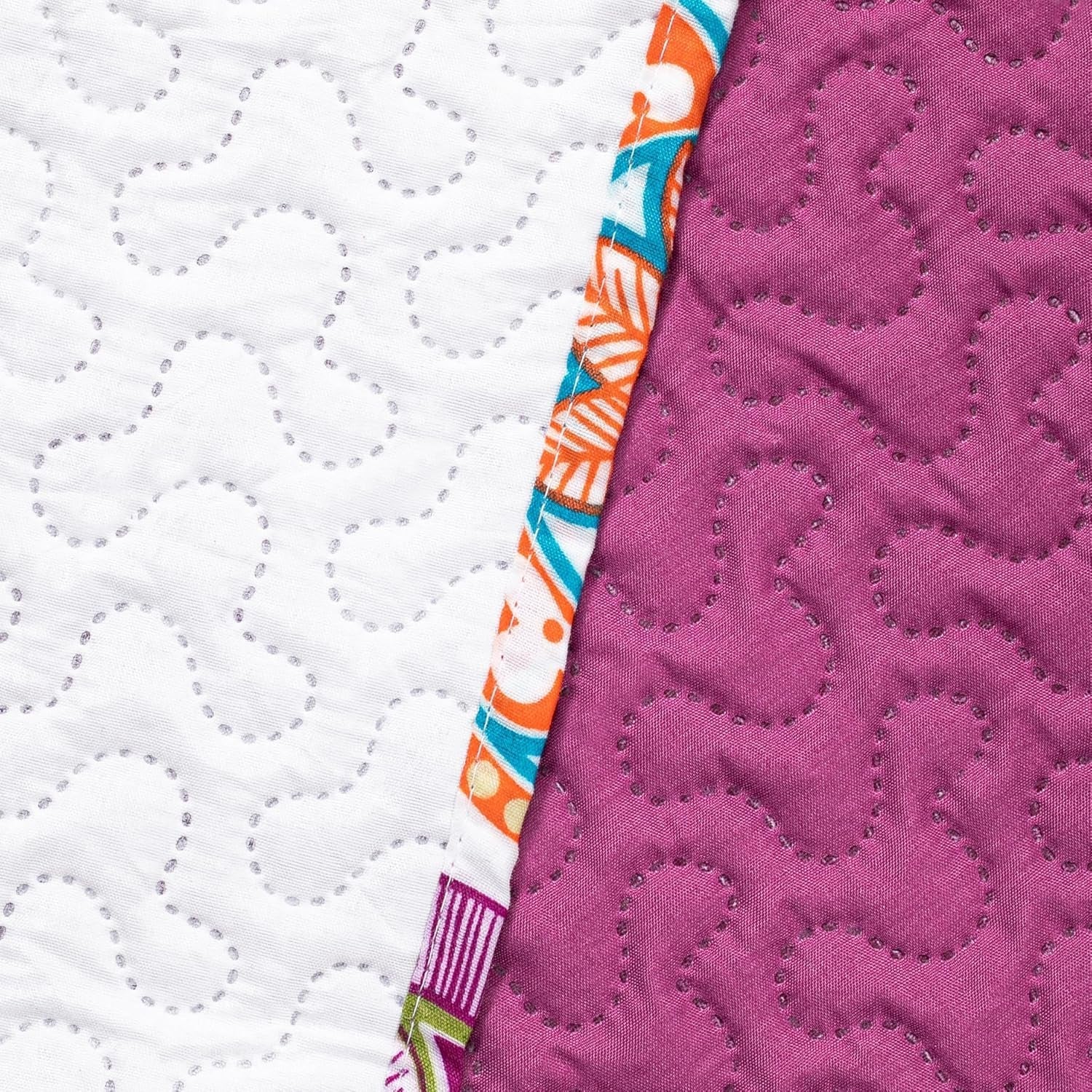 Decoking 12222 Sengetæppe 200X220 Cm Pink Violet Hvid Farvet Antracit Sengetæppe To Sider Farvet Pink Hvid Violet Quilting Bibi Senge og tæpper Besuche den DecoKing-Store