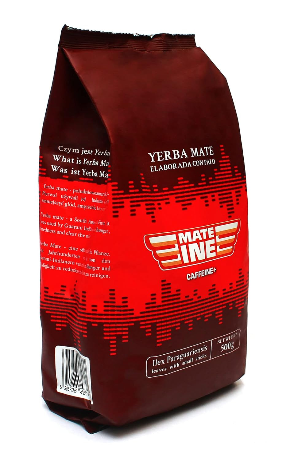Mate Energy koffein tesæt | Yerba Mate Taragui Energite 500 g | Koffein Mate Te | Alternativ til koffein- og energidrikke | Yerba Mate te med hele blade 1 kg