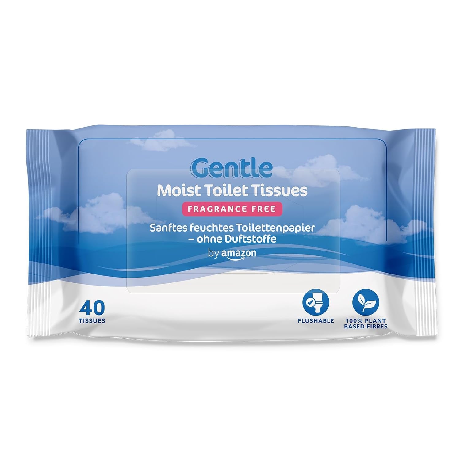 Af Amazon Blødt, vådt, lugtfrit, fint absorberende, uparfumeret toiletpapir, 240 count (6 pakker af 40 Count) (tidligere Presto Brand!)
