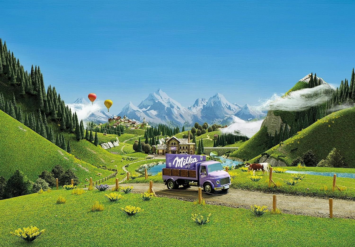 Milka Triolade 1 x 280g | Stor trelags chokoladebar | Alpine mælkechokolade, hvid og mørk chokolade | Milka chokolade fra 100% alpemælk | Chokoladebarer (pakke med 5)
