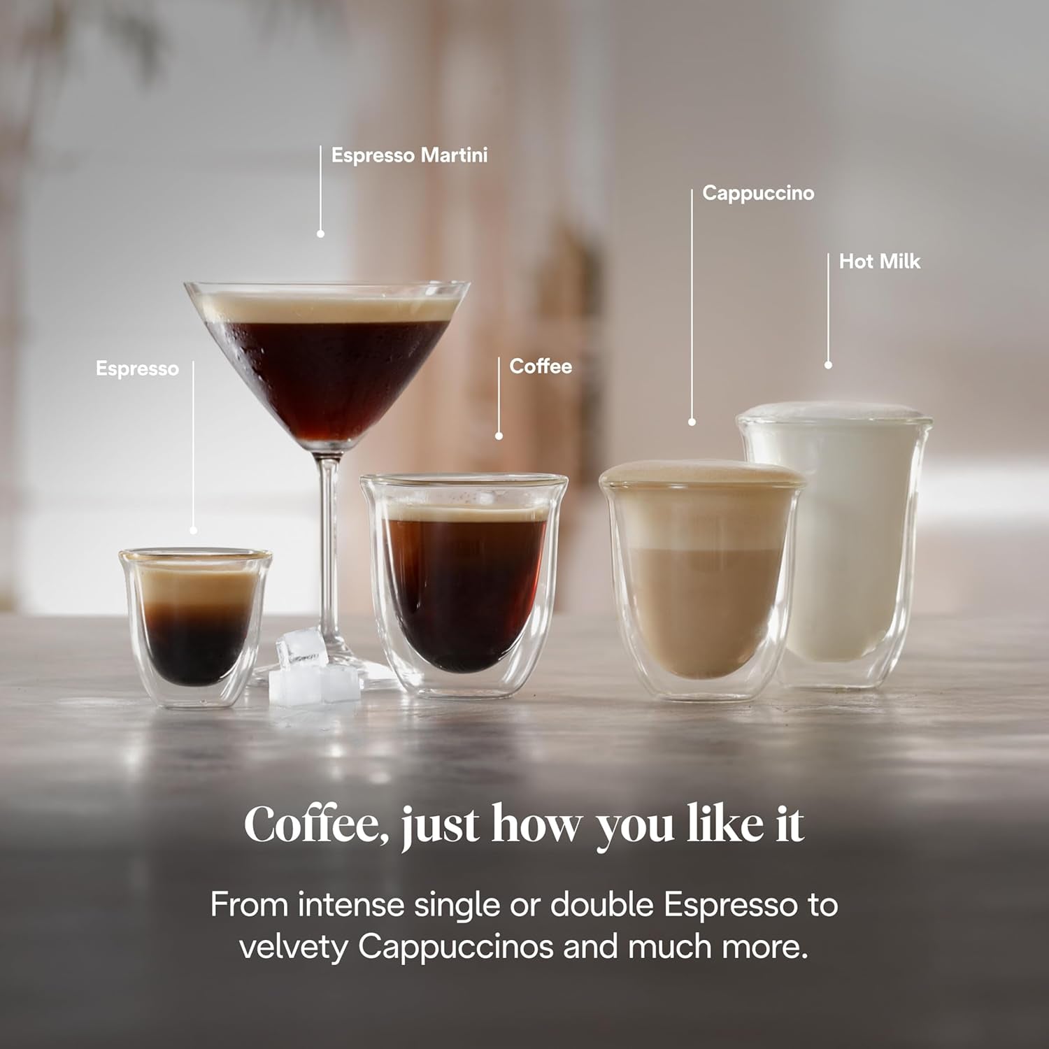 De'Longhi Classic EM450.M portafilter espressomaskine med professionel mælkeskummer, fuld metalhus, 15 bar, 1,7 l vandtank, rustfrit stål/metal