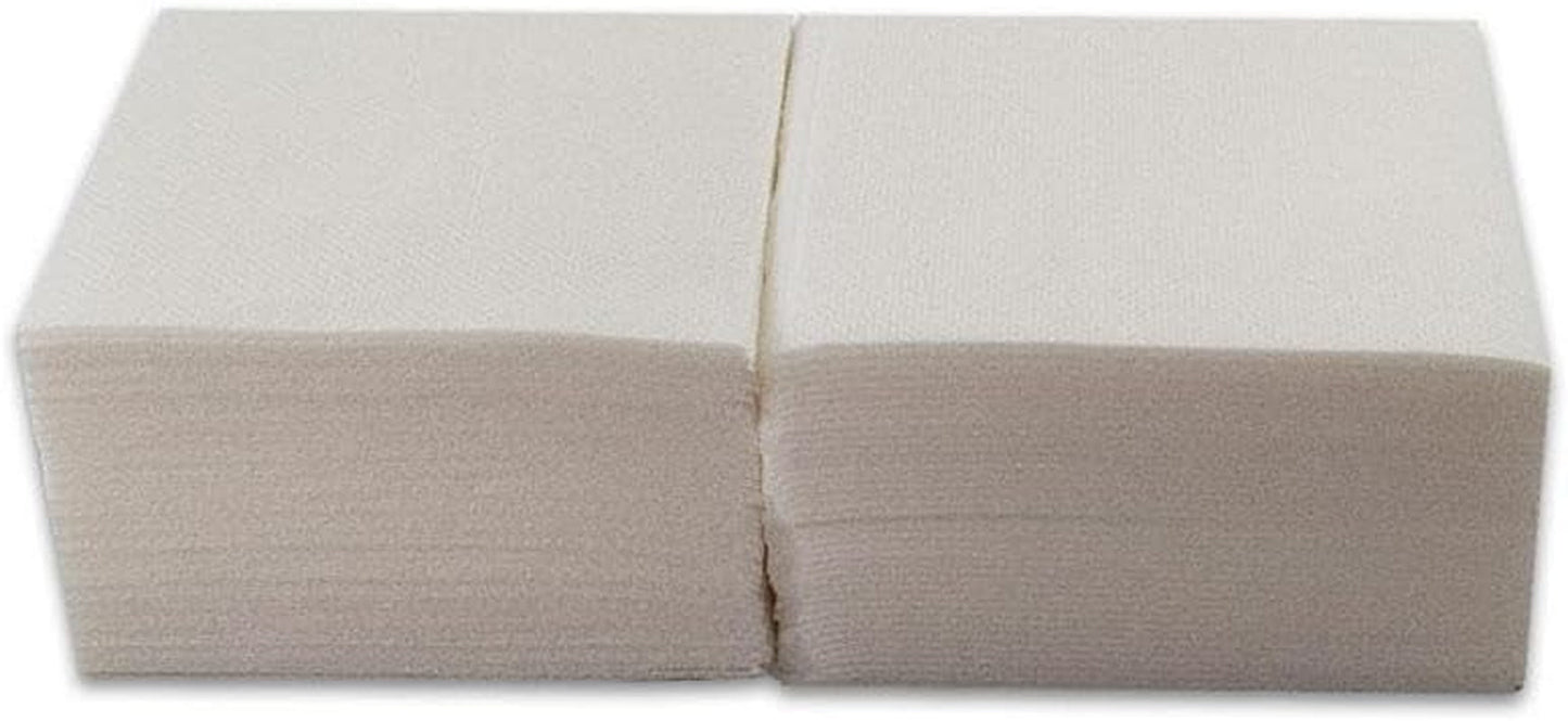 , Cocktailserviet af papir, 1/4-fold, blonder, 150 servietter, hvid