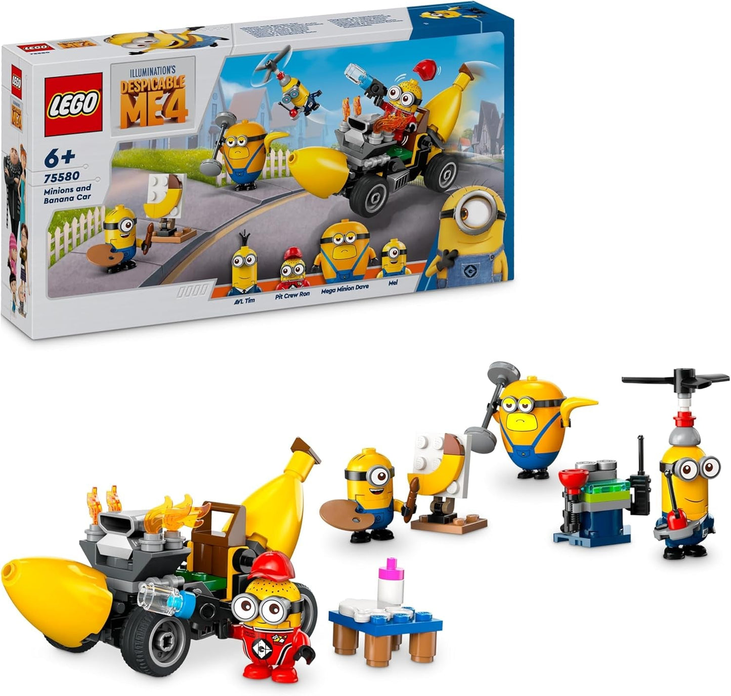 LEGO I - Simply Incorrigible 4 Minions and the Banana Machine I - Simply Incorrigible 4 Legesæt Kids Toy Minions Kreativ gave til drenge og piger 6 år 75580 Byggesæt Beuche den LEGO-Store Standardtitel