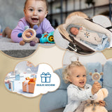 Babybitring med suttekæde - Brændselhjælp - Babylegetøj 0-6 måneder - Nyfødte essentielle ting - BPA-frit børnelegetøj - gaveideer til spædbørn