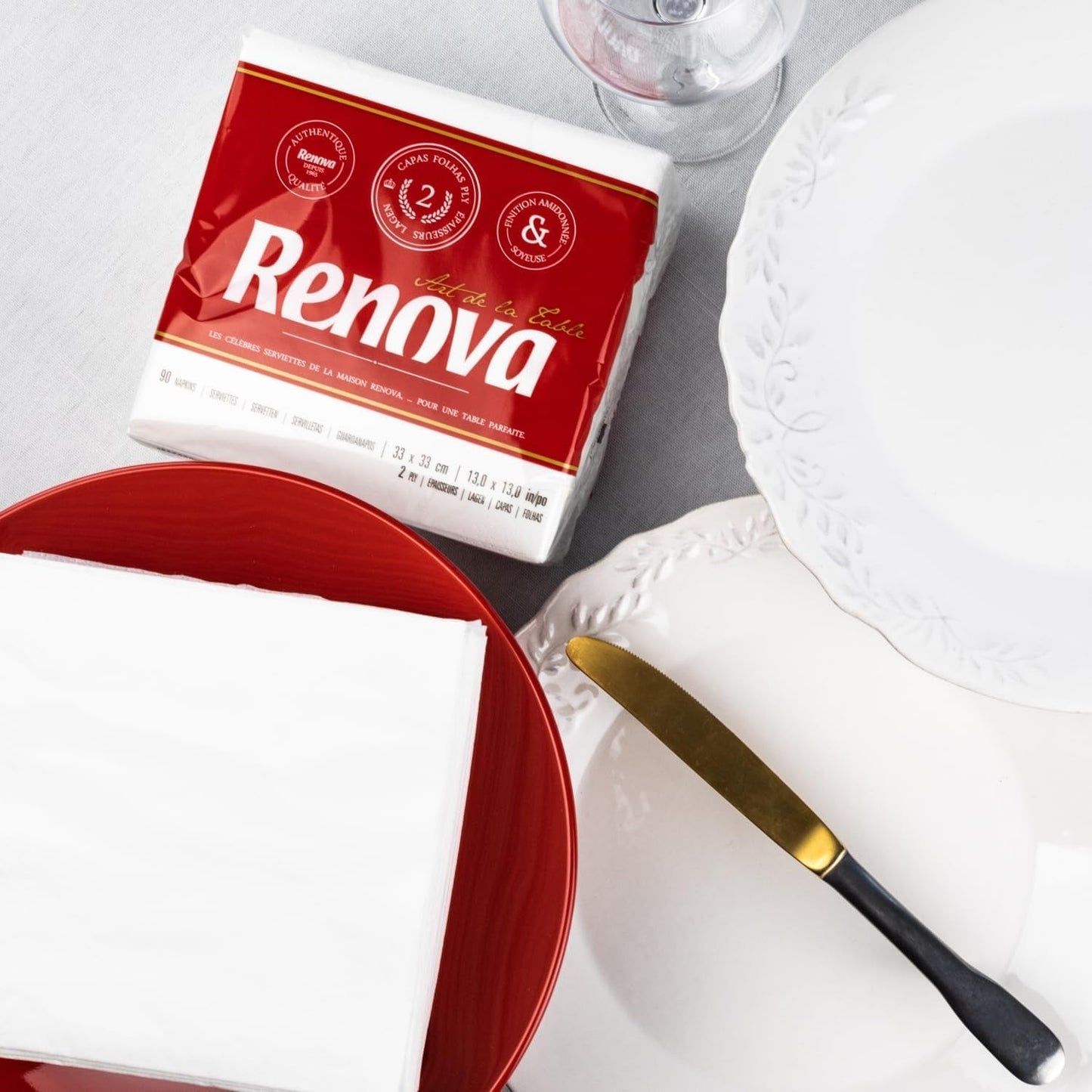 Renova servietter - 3 pakker á 540 stk