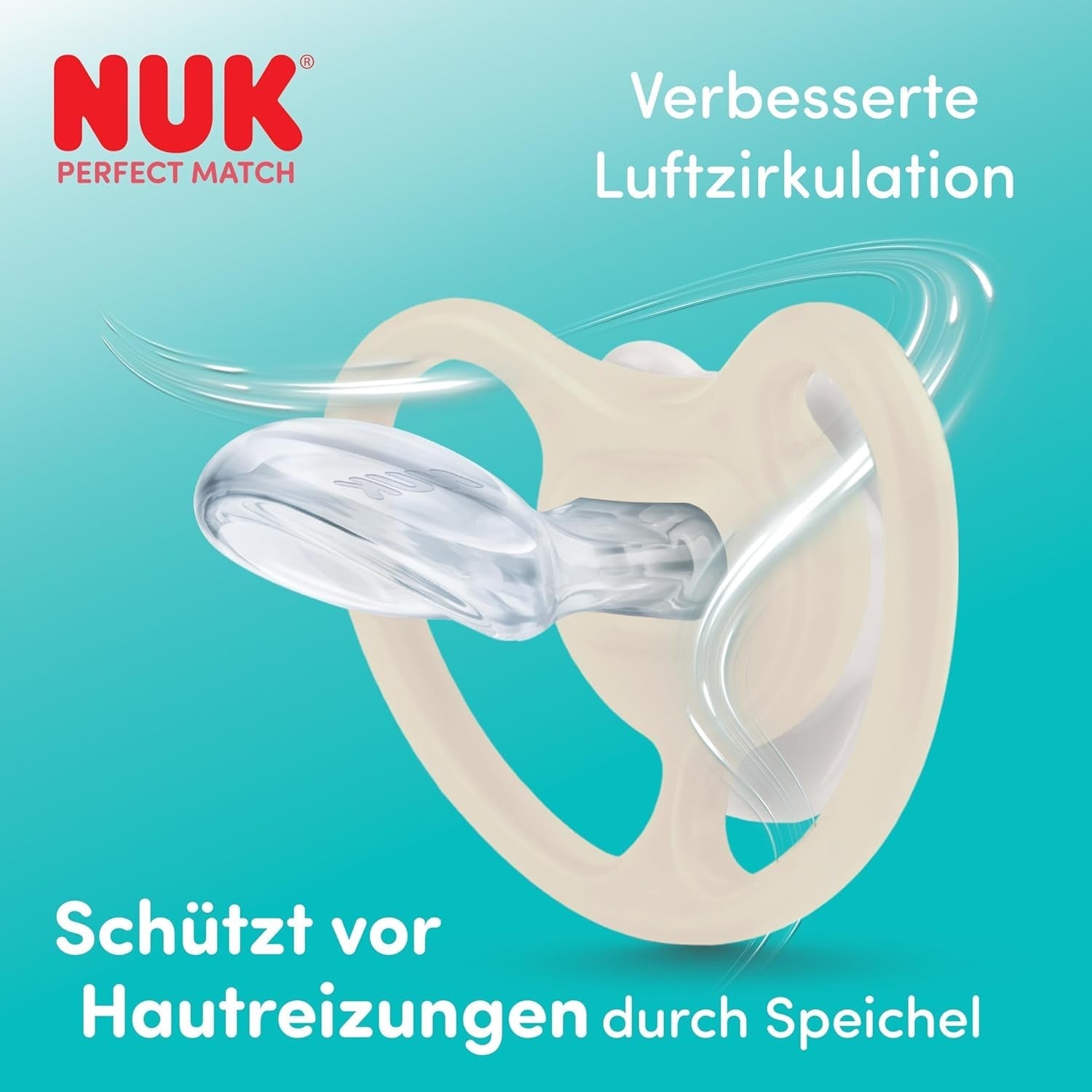 NUK Perfect Match luftsutter til babyer | 6-18 måneder | Ortodontiske sutter, der fremmer luftcirkulationen og forhindrer udslæt forårsaget af spyt | 95 % accept af babyer** | Disney Peter Plys | Pakke med 2