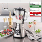 CASO B 1800 Powerblender-Set - Standmixer, 28.000 U/Min, Glasbeholder 1,75 L, Inkl. Trinkflasche Und Zerkleiner, Mixer Testsieger Mit Sehr Gut, Edelstahl Naty Shop
