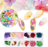 Kalolary tørrede blomster til negle Sommerfugle pailletter Neglelak folie Neglestickers Pincet Neglesten Negle Rhinestones Blyant til 3D Negle Design DIY dekorationer