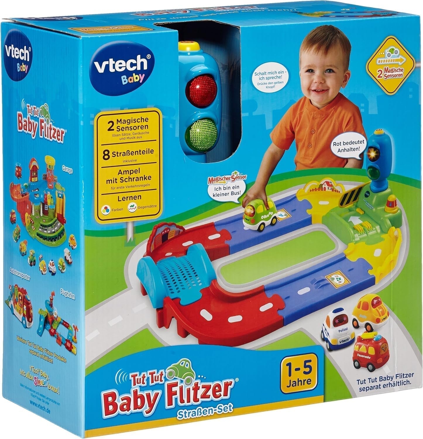 Baby 80-127804 - TUT TUT Baby Speedster - Vejsæt & 80-517004 TUT TUT Baby Speedster Ambulancelegetøj til børn, flerfarvet Bebe Toys Naty Shop