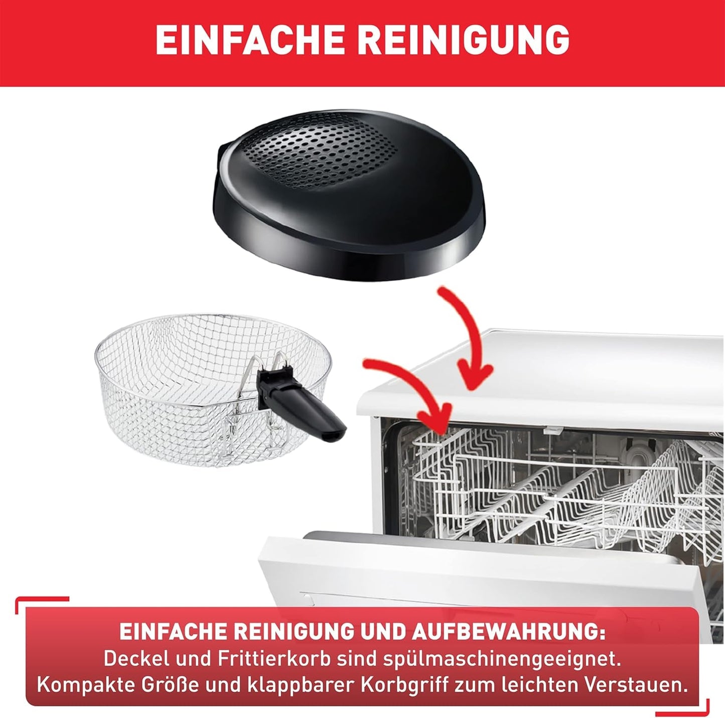 Tefal Maxi Frituregryde, Cool Wall Technology, 1,2 Kg, justerbar termostat Hvidevarer Naty Shop