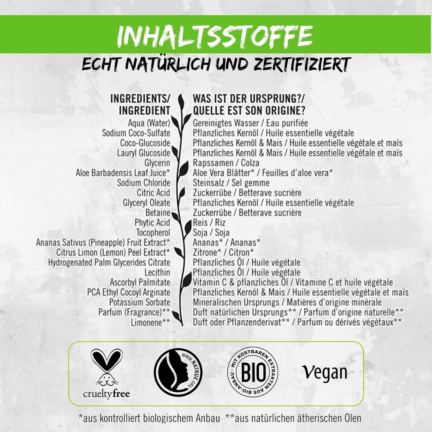 SANTE Natural Cosmetics Forfriskende brusegel med citrusduft, 950 ml Brusebad og bad Naty Shop