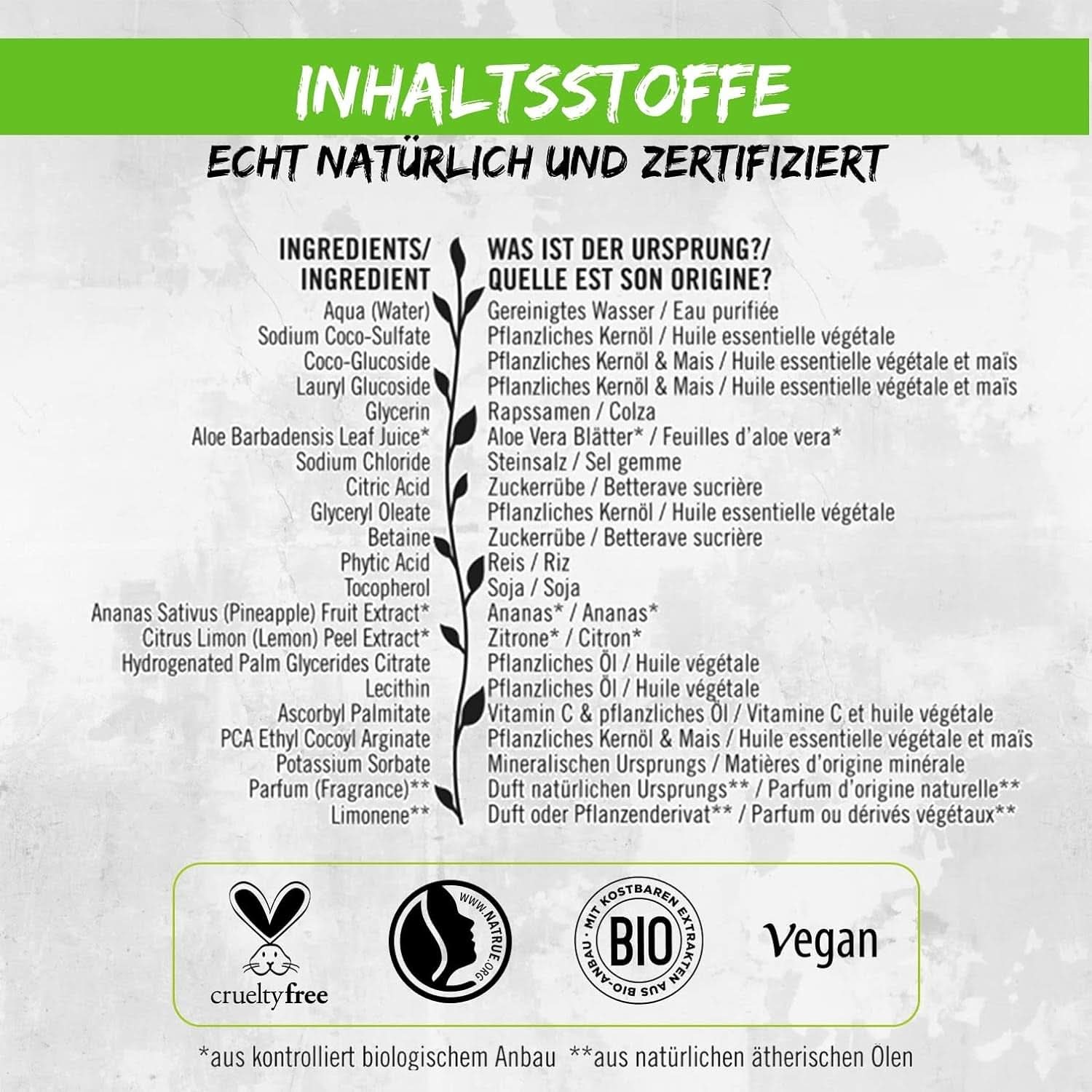 SANTE Natural Cosmetics Forfriskende brusegel med citrusduft, 950 ml Brusebad og bad Naty Shop