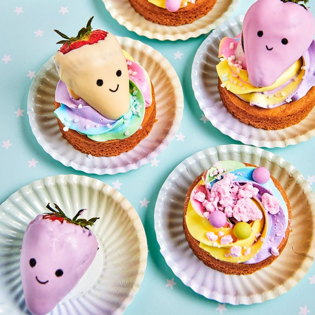 Funcakes røde madfarvepenne: Spiselige kuglepenne til småkager, kager, fondant og mere, ideel til personalisering, Halal-certificeret