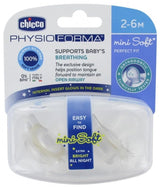 PHYSIOFORMA MINI BLØD OPHÆNGNING PURGE, LYS, 2-6M, 100% SILIKONE, 2 STK.