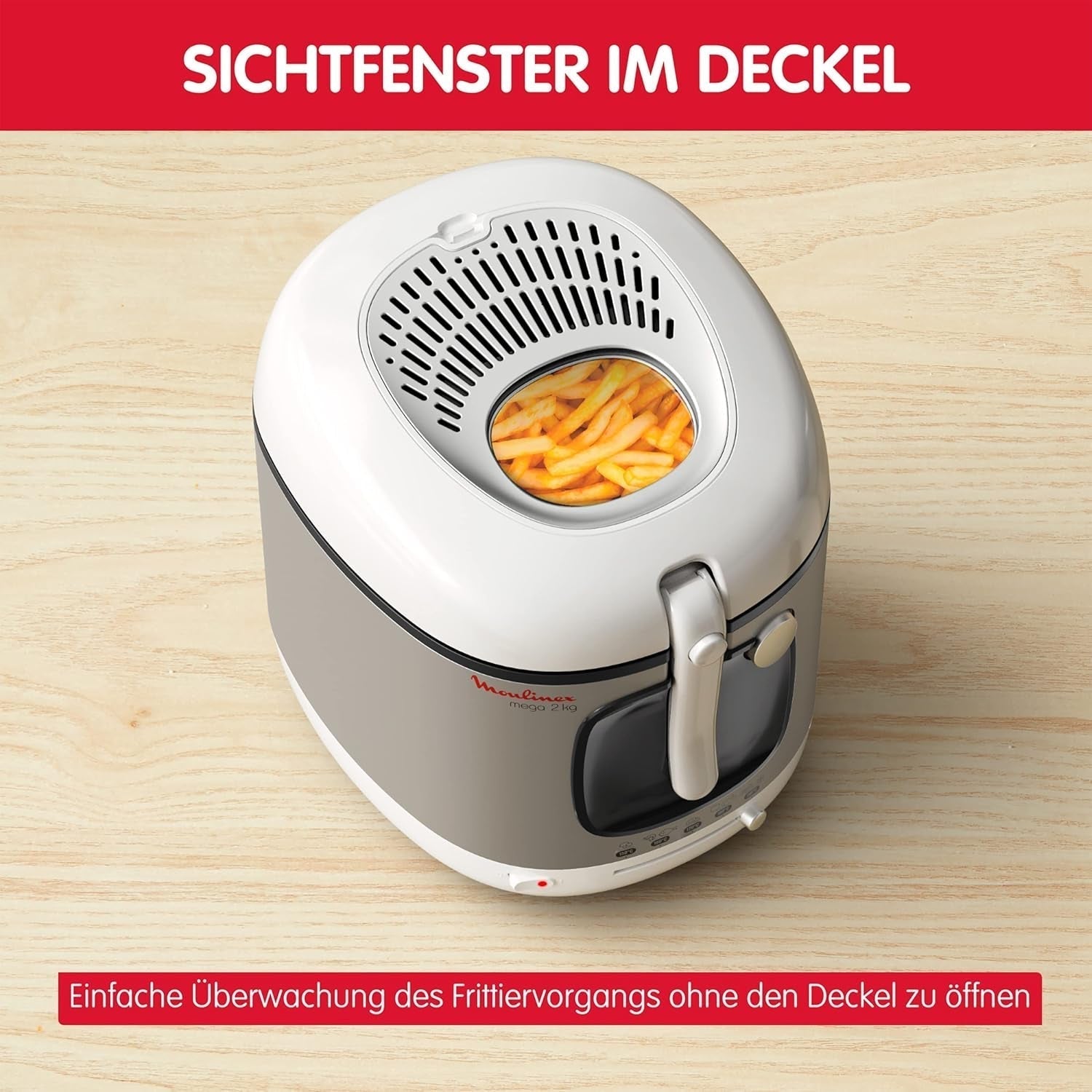 Frituregryde AM4800 Mega 2Kg, oliefrituregryde, lugtfilter, 1800 W Hvidevarer Naty Shop
