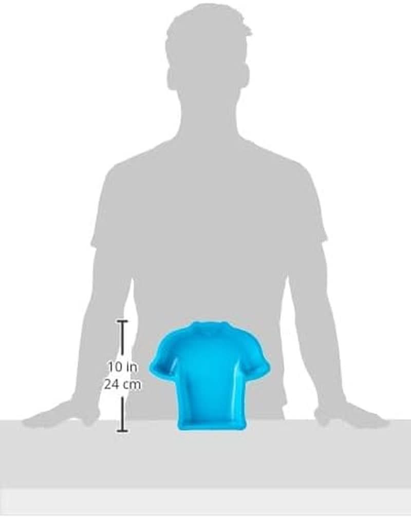 Silikomart 195233 20.339.40.0065 Form Silikone Fodboldspiller T-shirt, 24 X 23 X 4 cm Køkken Naty Shop