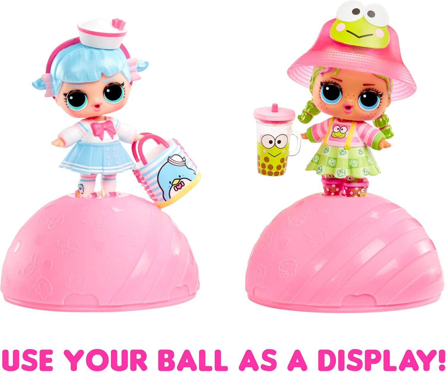 L.O.L. Overraskelse! Elsker Hello Kitty og venner - 1 dukke med 7 overraskelser, tilfældigt udvalg, 8 tøser at samle på, gave til børn på 4+, Pink Naty Shop-dukker