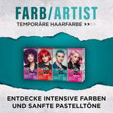 got2b Colour/Artist 097 Mermaid Green Level 2 (3x 80 ml), midlertidig hårfarve får håret til at skinne i intense farver eller pastelnuancer, hårfarve holder 12-15 vaske, vegansk formel Hårfarve Naty Shop
